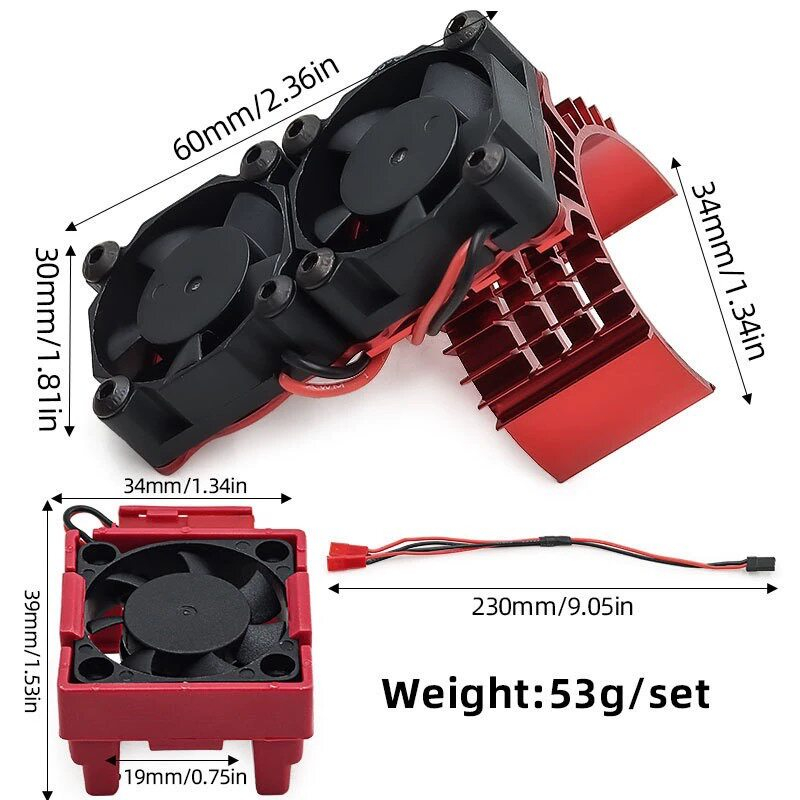 Kids Toys Remote Car - Dual Cooling Fan Set High-Speed Heat
