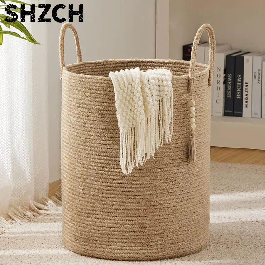Kids Toys Basket - Large Storage Basket Tall Woven Decorative