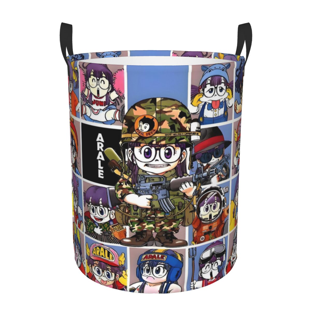 Kids Toys Basket - A-Arale N-Norimaki Dr Slump Laundry Basket