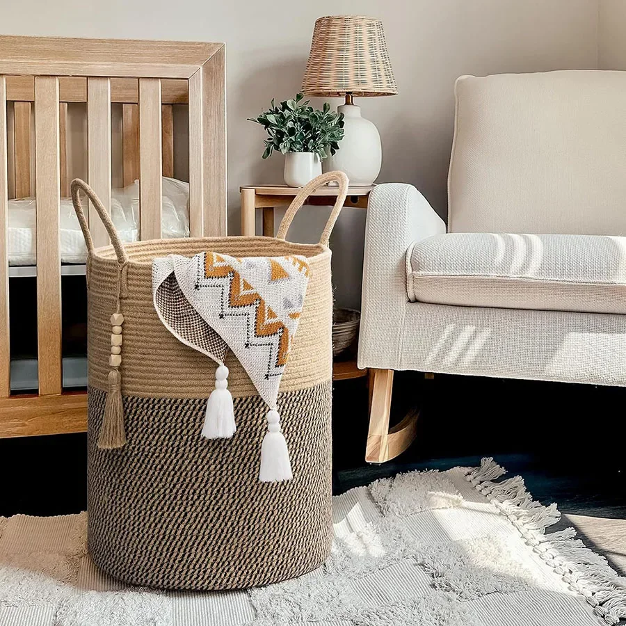 Large Storage Basket Tall Wove - Kids Toys Basket review and price