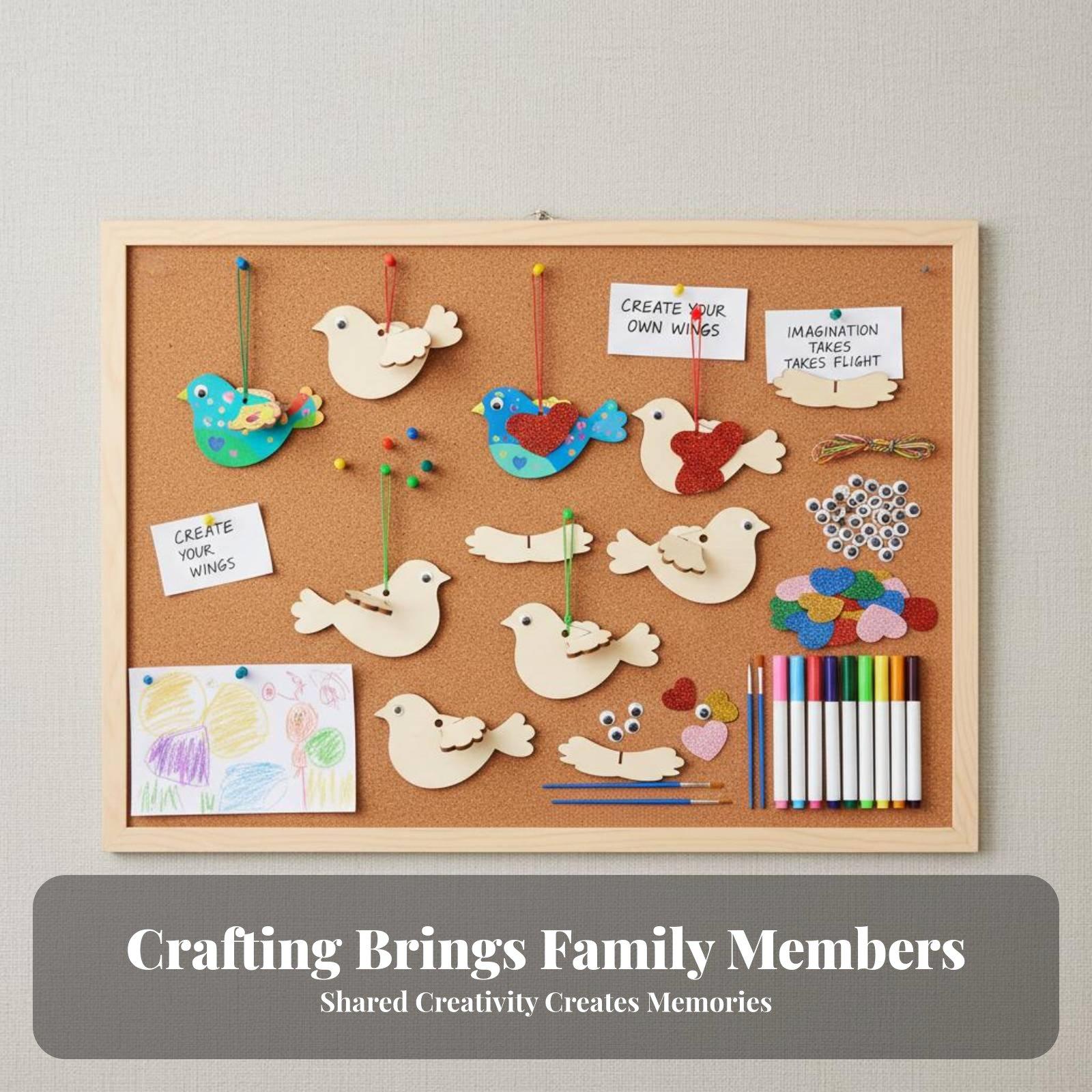 8 Pieces 3D Wooden Bird Craft  - Kids Toys Home review and price