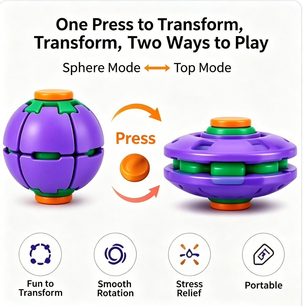 Transforming Fidget Spinner Ba - Kids' Toy review and price
