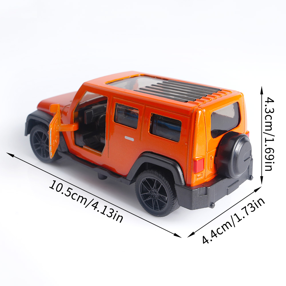 1:43 Orange Jeep Wrangler Die- - Kids Toys Jeep review and price