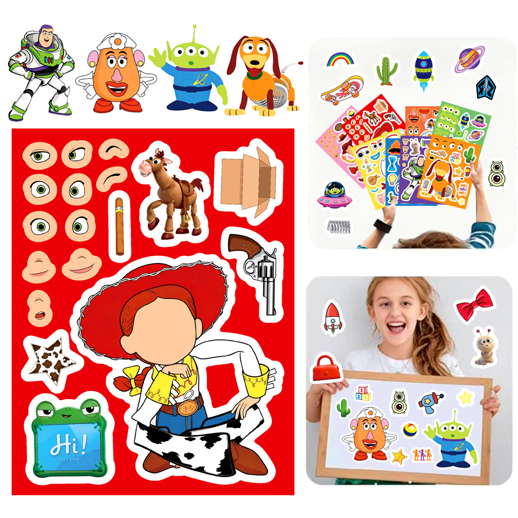8/16Sheets Make a Face Cartoon - Kids' Toy review and price
