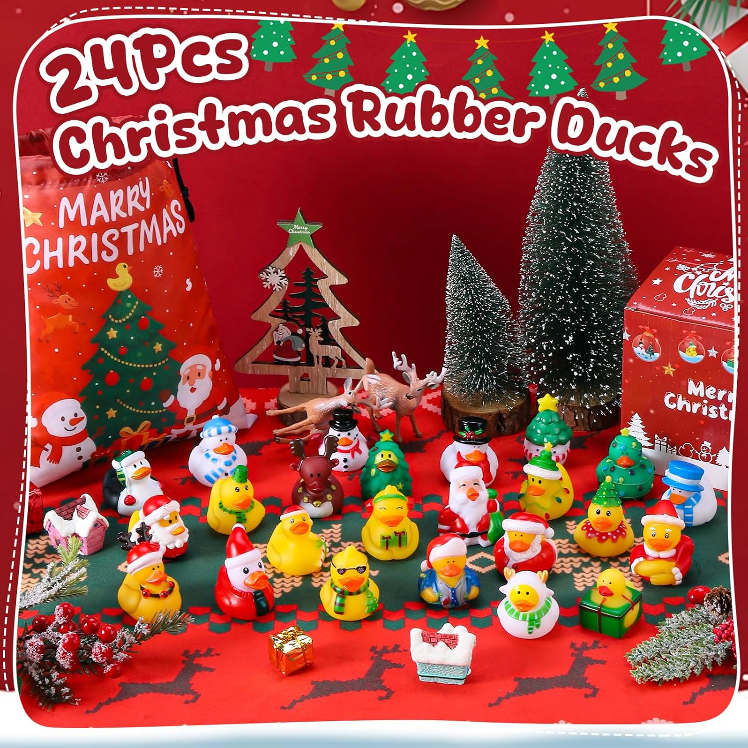 12-100pcs Christmas Rubber Duc - Kids Toys Jeep review and price