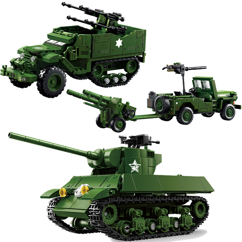 US Military Tank Series Buildi - Kids Toys Jeep review and price