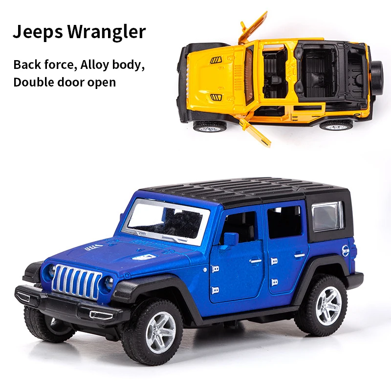 1:36 Alloy JEEPS Wrangler Car  - Kids Toys Jeep review and price