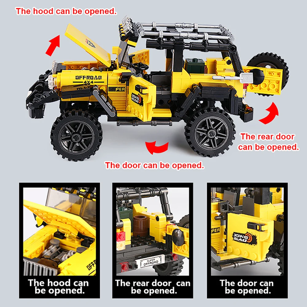 DIY Car Truck Building Block S - Kids Toys Jeep review and price